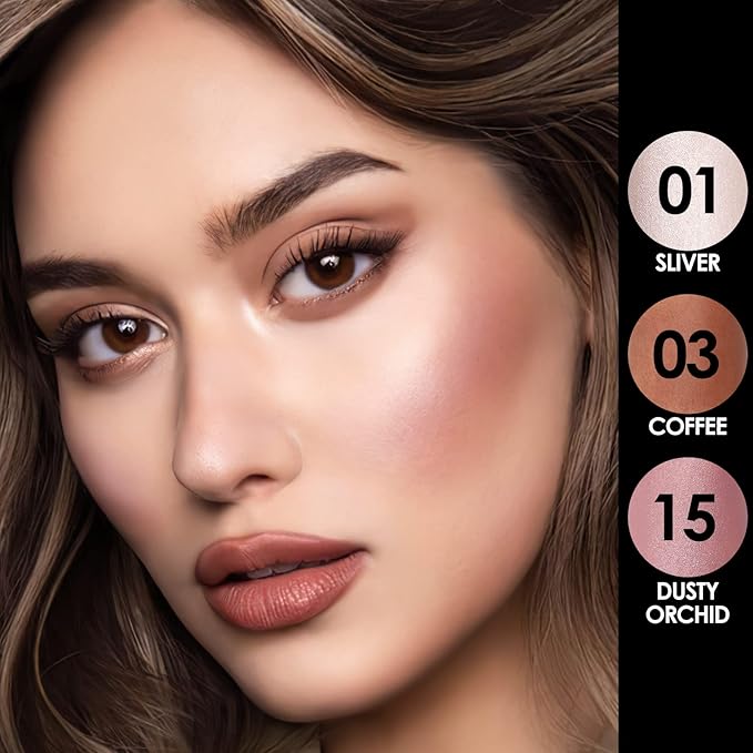 FOCALLURE 3 Pcs Cream Contour Sticks,Shades with Highlighter & Bronzer & Blush,Non-greasy Long-wear Face Contouring Pen,Easy to Sculpt the Face and Create a Lightweight Finishing Makeup,UNIVERSAl-VivaGrace Women