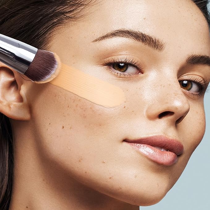 Foundation Brush, EIGSHOW Pro Slanted Brushes Angled Bristles Mask Kabuki Face Brush Perfect for Powder Liquid Cream Buffing Blending (F625)-VivaGrace Women