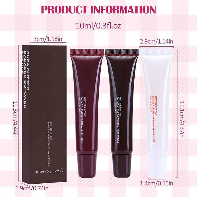 DAGEDA 3Colors Lip Glowy Balm Set, Hydrating Lip Balm Shine Lip Glow Oil, Clear Plumping Lip Gloss Tinted Jelly Balm, Natural Lip Care Makeup Glossy Lip Moisturizer for Dry Cracked Lips(B)-VivaGrace Women