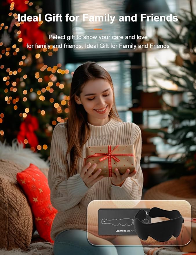 Heated Eye Mask, Cordless Heat Eye Compress for for Dry Eye Stye Relax Eye Strain, Portable Electric Warm Eye Mask for Blepharitis, Chalazion, Eye Fatigue or MGD-VivaGrace Women