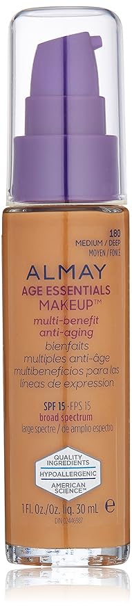 Almay Age Essentials Makeup, Medium Deep-VivaGrace Women