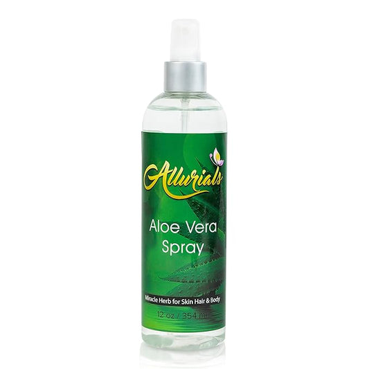 100% Pure & Organic Aloe Vera Spray, Clinically tested & Dermatologist approved, Hydrates & Heals Dry & Damaged Skin & Hair- 12 Oz-VivaGrace Women
