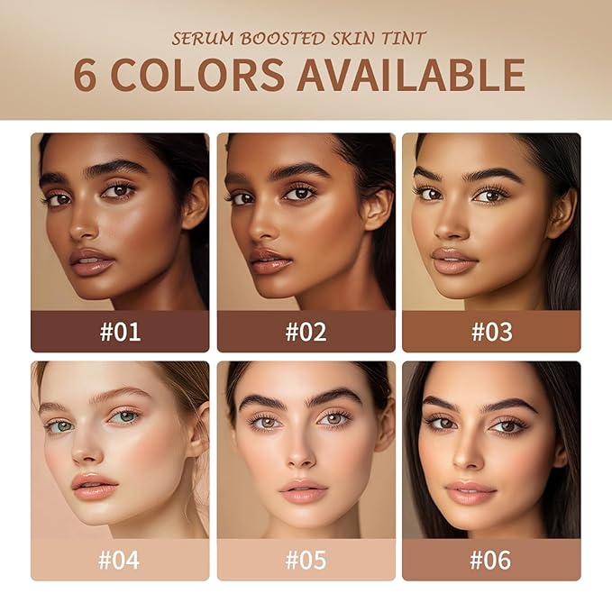 Beauty Balm Serum Boosted Skin Tint – Hydrating Tinted Moisturizer, Lightweight Solid Tinted Foundation Stick for Flawless, Sheer to Medium Coverage, Radiant & Dewy Finish, All-Day Wear (1#, 1)-VivaGrace Women