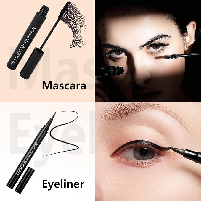 Makeup Kit for Teen Girls,All in One Makeup Kit for 2X16 Colors Eyeshadow Liquid Foundation Eyeliner Pencils Contouring Stick Lip Gloss Eyebrow Pencils 8Pcs Makeup Brushes etc (rainbow)-VivaGrace Women