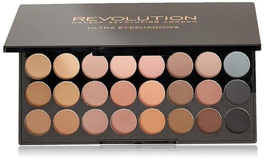 Makeup Revolution 32 Color Eyeshadow Palette, Flawless Matte-VivaGrace Women