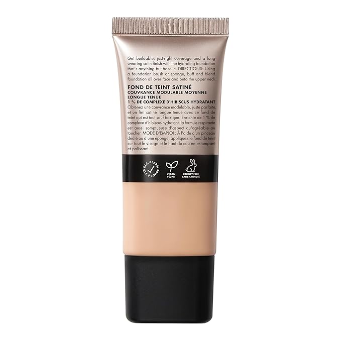 e.l.f. Soft Glam Foundation, Medium Coverage, Long-Lasting & Buildable Foundation For A Smooth, Satin Finish, Vegan & Cruelty-Free, 25 Light Neutral-VivaGrace Women