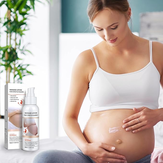 Stretch Mark Cream for Pregnancy - Brightening and Moisturizing with Collagen and Avocado Extract - Promotes Skin Elasticity and Fades Postpartum Stretch Marks - for Use on The Tummy, HIPS - 3.38 oz-VivaGrace Women