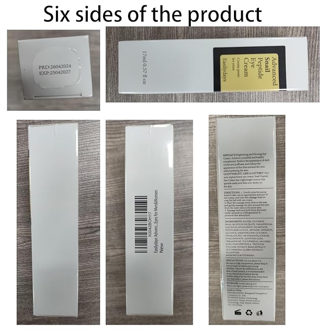 Snail Peptide Advanced Under Eye Cream for Dark Circles, with 360° Massage Ball Reduces Wrinkles &Fine Lines, Eye Essence Roll-On, Firms, Moisturizes, and Tightens Puffy Eyes for Men&Women-VivaGrace Women