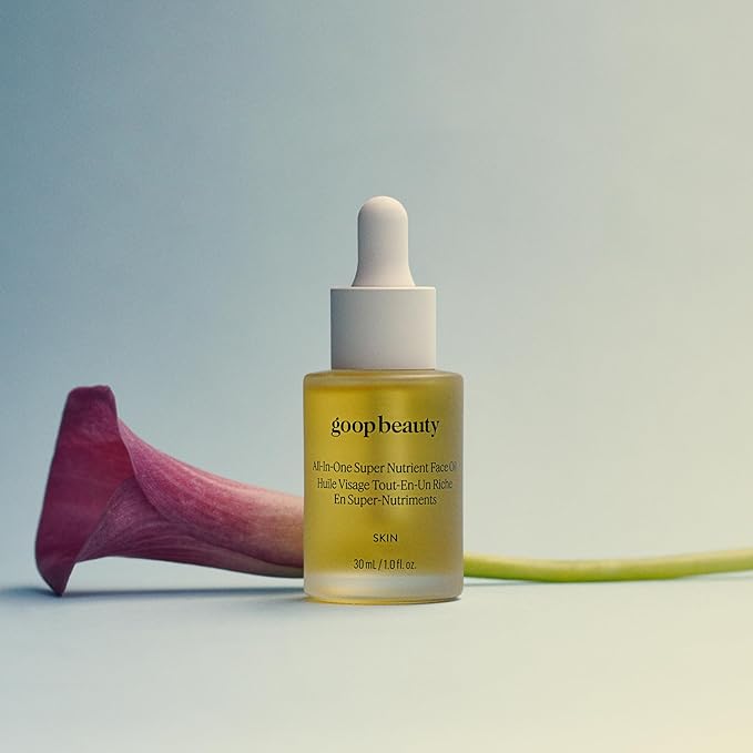goop Beauty Nutrient Face Oil | Anti Aging Moisturizer for Smooth Skin Texture & Wrinkles | Bakuchiol, Cacay, & Organic Amla | 1 fl oz-VivaGrace Women