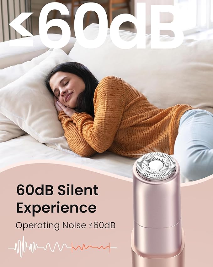 Rechargeable Facial Hair Remover for Women: Painless Mini Face Razors Shaver with 2 Replacement Heads,Electric Facial Hair Removal Device for Upper Lip, Chin & Face for Home & Travel-VivaGrace Women