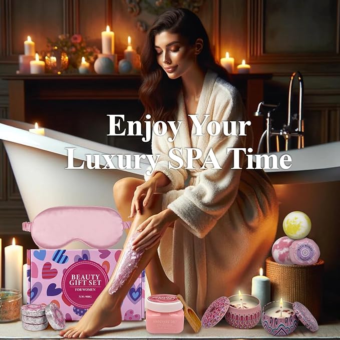 Birthday Gifts For Women, Gifts For Her, For Girlfriend, Mothers Day Gifts, Valentines Day Gifts, 13 in 1 Selfcare Gifts For Women…-VivaGrace Women