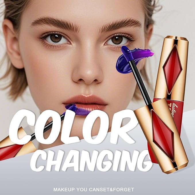 Peel Off Lip Stain -Lip Stain Peel Off Masque - Long Lasting, Waterproof and Transfer Proof Nude Lip Tint, Matte Finish Peel Off Makeup-VivaGrace Women