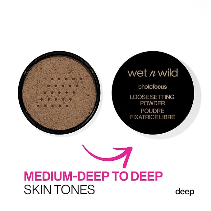 wet n wild Loose Setting Powder Photo Focus Loose Finishing Powder Off-White Translucent-VivaGrace Women
