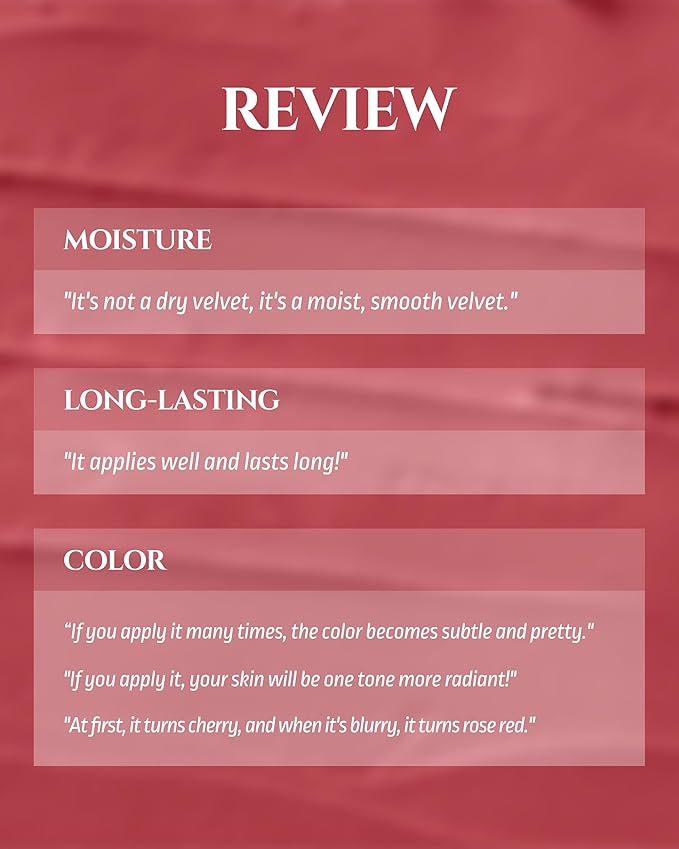 HEVVYMAKEUP Blurring Effect Lip Tint - Airy Velvet Matte Lips - Vegan, Longwear, Vibrant, Buildable Creamy Soft Texture - Korean Lip Makeup, Peach Please, 0.13 fl.oz.-VivaGrace Women