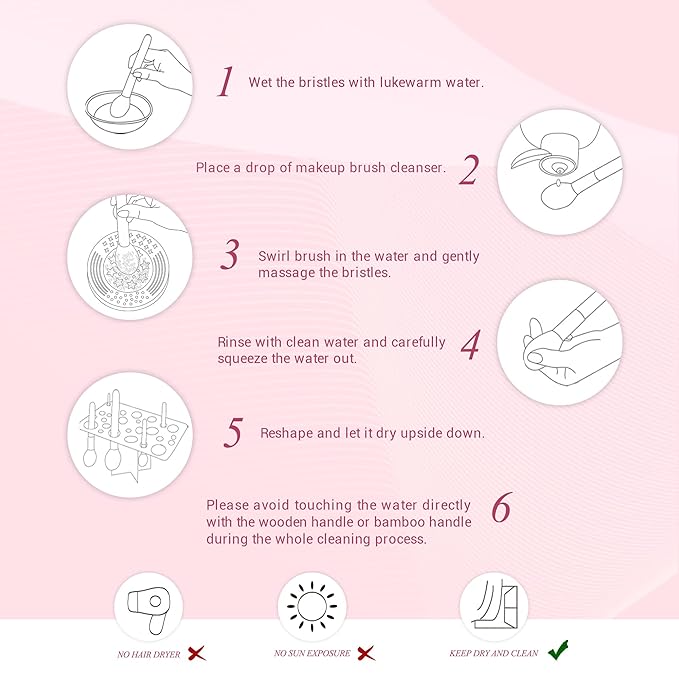 Jessup Brand 25pcs Professional Makeup Brush Set Beauty Cosmetic Foundation Powder Blusher Eyeshadow Blending Natural-Synthetic Hair Brushes Set (Black/Rose Gold)-VivaGrace Women