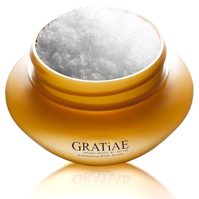 Gratiae Organics Exfoliating Body Scrub, Passion Fruit and Lime for All Skin Types 8.5 Fl oz-VivaGrace Women