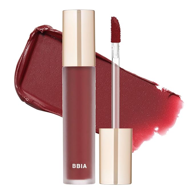 BBIA Last Velvet Tint - Soft & Creamy Matte Finish Lip Stain, Blur Effect with Velvety Texture, Long-Lasting, High Pigment, Lightweight, Non-Drying, Vegan, Korean Lip Makeup (V15 EDGE BOSS)-VivaGrace Women
