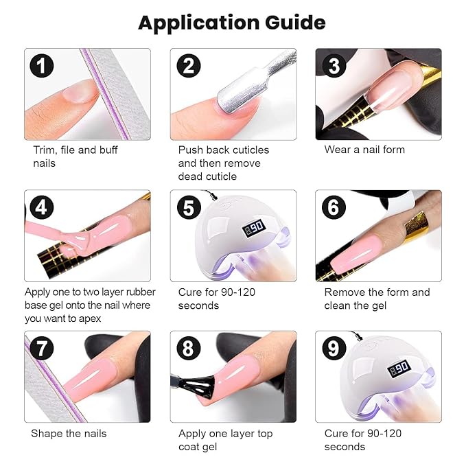 RARJSM Nude Rubber Base Gel Nail Polish Set Clear Sheer Milky White Opaque Pink Builder Base Gel in a Bottle Hard Extension Gel Skin Tone 6 Netural Colors Cured for Nails at Home Salon DIY Beginner-VivaGrace Women