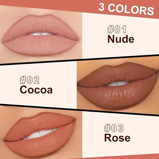 Lip Stain Peel Off - Lip Liner Waterproof, Lip Liner Stain Transfer Proof & Plumping, Moisturizing Non-Stick Cup Matte Finish Stay On All Day, Rose Color-VivaGrace Women