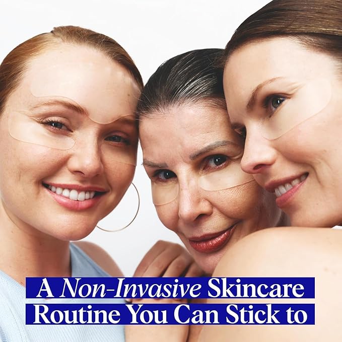 Wrinkles Schminkles Forehead Wrinkle Patches, 4-Pack, Reusable Hypoallergenic Silicone Smoothing Pads for Reducing Frown Lines & Face Lift Overnight-VivaGrace Women