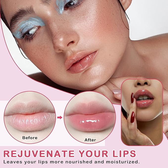 2PCS Bee Lip Balm Honey Pot Cherry Honey Lip Balm Sleeping Lip Mask Silky Hydrating Bee Lip Balm Honey Lip Mask Overnight Lip Care Products(Honey+Cherry)-VivaGrace Women