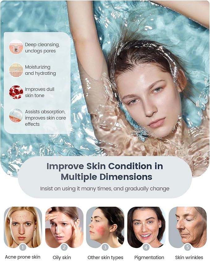 Kingsteam Professional Ozone Nano-Ionic Facial Steamer | Deep Cleansing Hydrating | Salon Home Spa Face Steamer | Pore Cleanser | 60-Min Timer | 360° Swivel | Esthetician Favorite Tool, Black-VivaGrace Women