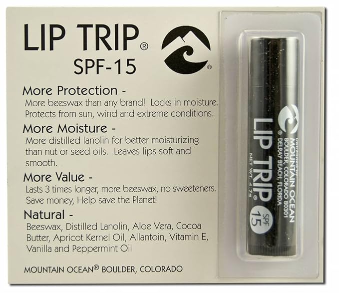 Mountain Ocean Lip Trip SPF 15, 0.165 Ounce-VivaGrace Women