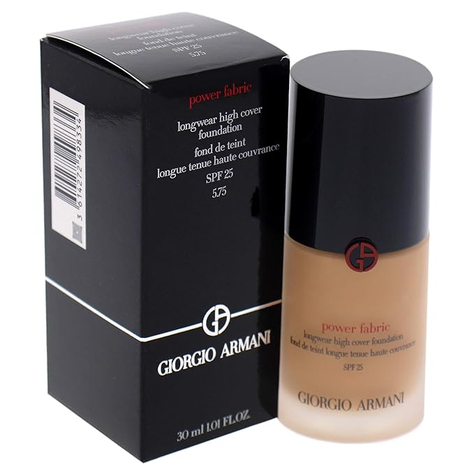 Giorgio Armani Power Fabric Longwear High Cover Foundation SPF 25 - 5.75 Women Foundation 1 oz-VivaGrace Women
