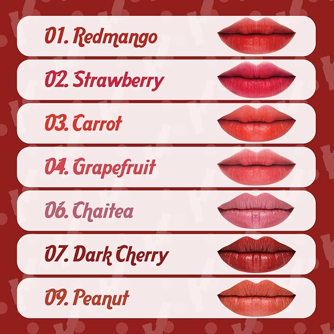 THESAEM Saemmul Mousse Candy Tint #7 Dark Cherry Mousse - High Pigment Matte Finish Long Lasting Lip Stain with Honey Extracts to Hydrate Lips - Weightless & Smudge-Proof, 0.3 fl.oz.-VivaGrace Women