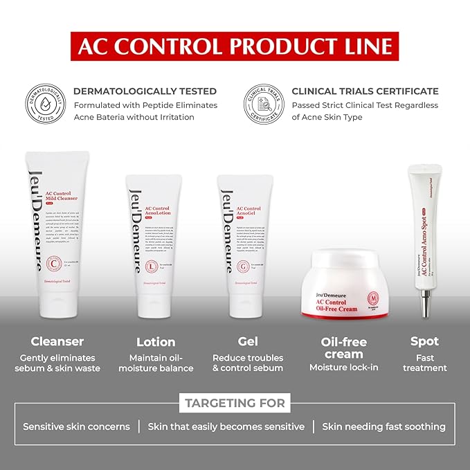 Korean skin care Acne Control Spot Treatment for Sensitive Skin, Pimple Breakout, Peptide, Hypoallergenic & Easy Treating Formula, Blemish Acne, On the go spot corrector, 0.7 fl oz