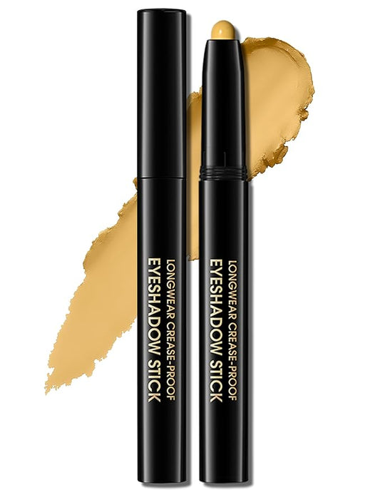 Erinde Waterproof Eyeshadow Stick, Cream Eye Shadow Stick, Long-Lasting, Crease-Proof, Cream to Powder Buildable & Blendable Eye Shadow Pencils Crayon, Vegan & Cruelty-Free, 07 Sun-VivaGrace Women