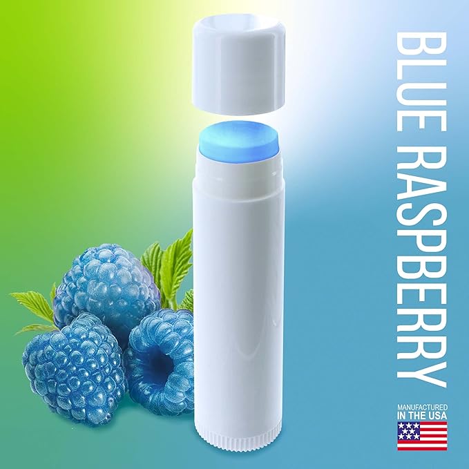 Chap-Ice | Blank Lip Balm Tubes - Filled With Various Flavors (Blue Raspberry)-VivaGrace Women