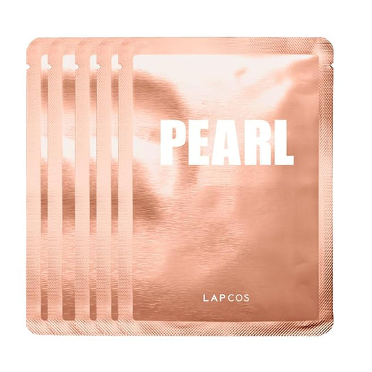 LAPCOS Pearl Sheet Mask, Daily Face Mask with Probiotics to Clarify Skin, Korean Beauty Favorite, 5-Pack-VivaGrace Women
