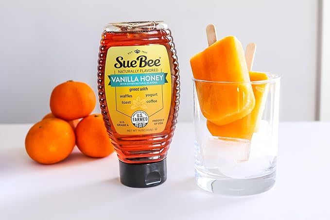 Sue Bee Naturally Flavored Vanilla Honey For Coffee and Pancakes, Salads, Made in USA, 16 oz-VivaGrace Women