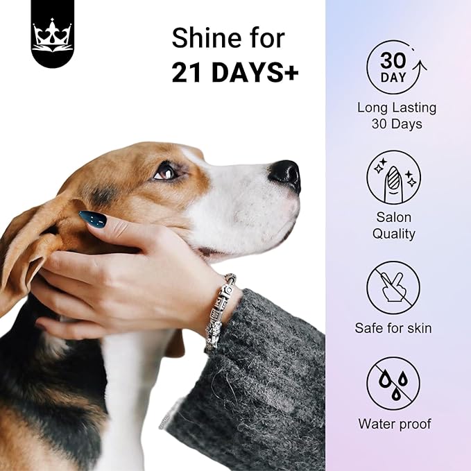 KQueenest Cat Eye Press on Nails Almond Shape, Glitter Dark Blue Fake Nails Medium Short, Sparkly Nails Press on, Shiny Acrylic Nails, Cute Bling Black Glue on Nails Stick on Nails for Women, 30 Pcs