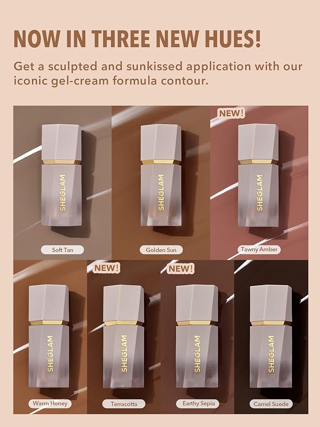 SHEGLAM Sun Sculpt Cool Toned Liquid Contour Stick Long Lasting Cream Bronzer Makeup - Soft Tan-VivaGrace Women