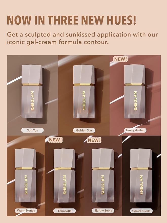 SHEGLAM Sun Sculpt Cool Toned Liquid Contour Stick Long Lasting Cream Bronzer Makeup - Earthy Sepia-VivaGrace Women