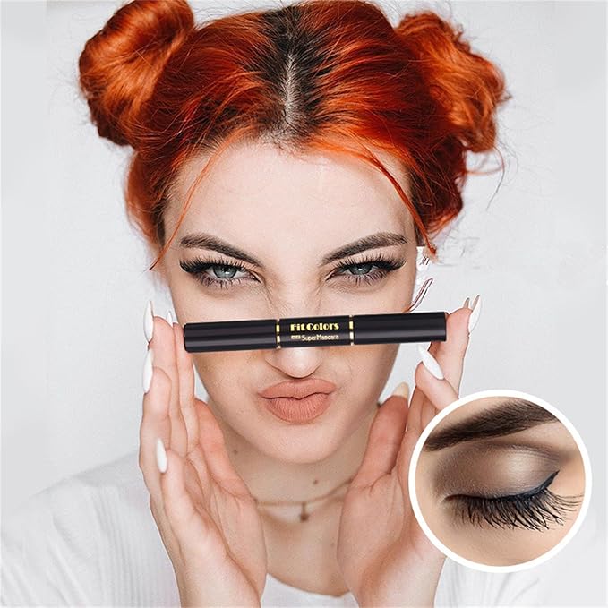 3 Colors Double-Ended Colored Mascara Set for Eyelashes, Purple Blue Pink Colorful Mascara Waterproof Charming Long Lasting Voluminous Eye Makeup Mother's Day Gifts for Women