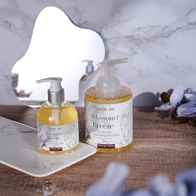 Liquid Hand Soap with Gift Box - Pure Nature's Embrace - Blossom & Breeze - 260ml/ 8.7 fl.oz (Pack of 3)