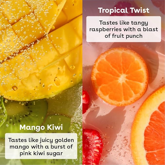 eos Flavorlab Pops! Lip Balm- Mango Kiwi & Tropical Twist, Limited-Edition, 0.14 oz, 2-Pack-VivaGrace Women