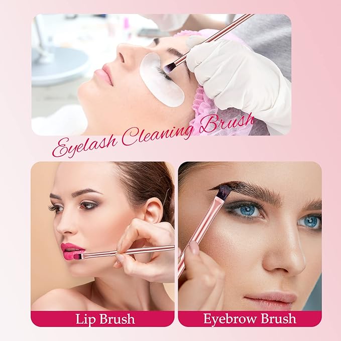 6 Pcs Eyeshadow Smudge Brush 2-in-1 Eyeshadow 2 Double Ended Make Up Brush Concealer Cosmetics Under Eye Small Soft Firm Pointed Foundation Makeup Applicator for Blending Eye Shadow Liner-VivaGrace Women