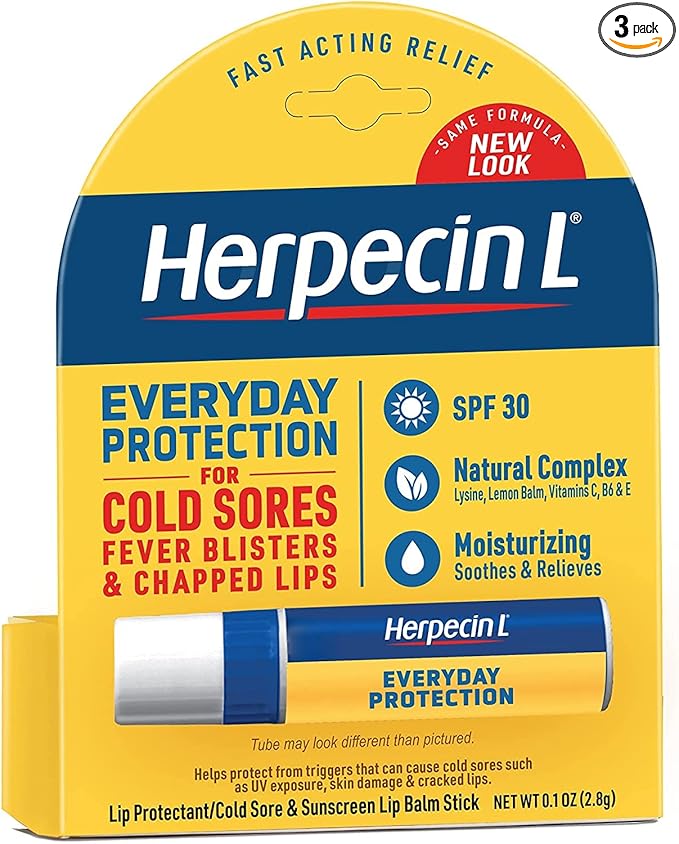 Herpecin L Lip Protectant SPF 30 0.10 oz ( Pack of 3)-VivaGrace Women