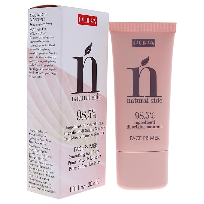 PUPA Milano Natural Side Face Primer - Smoothing Makeup Base For Face - Contains Natural Ingredients - To Nourish And Perfect The Skin - Creates A Perfect Canvas For Any Face Products - 1.01 Oz-VivaGrace Women