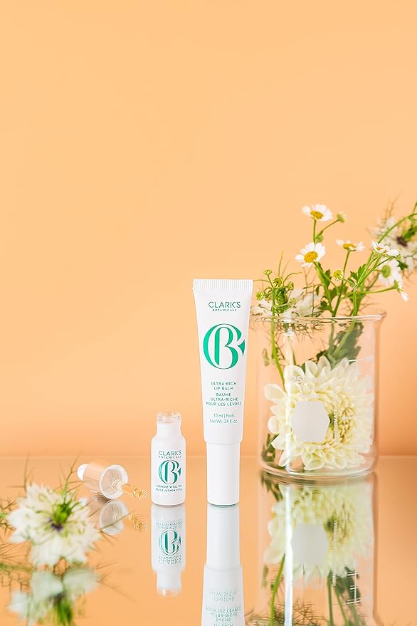Clark's Botanicals Ultra Rich Lip Balm: Plumping Moisturizer with Collagen and Shea, Mango & Avocado Butter + Vitamin E, Stimulating Organic Lip Treatment | 0.34 fl oz (Pack of 1)-VivaGrace Women