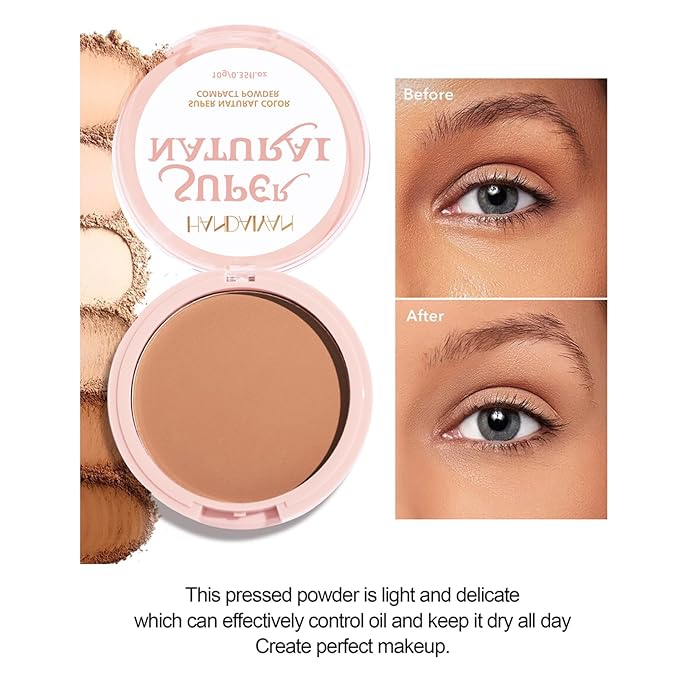 Pressed Face Powder Makeup Mineral Foundation Finishing Powder Pressed Finishing and Setting Powder Loose Setting Powder Makeup #01-VivaGrace Women