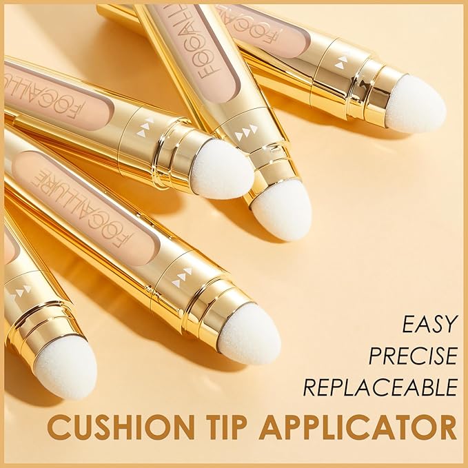 FOCALLURE FIX CORRECTOR Concealer Stick, Full Coverage Concealer Makeup, Color Corrector for Dark Circles, Including Replaceable Applicator, YL04 CAFE-VivaGrace Women