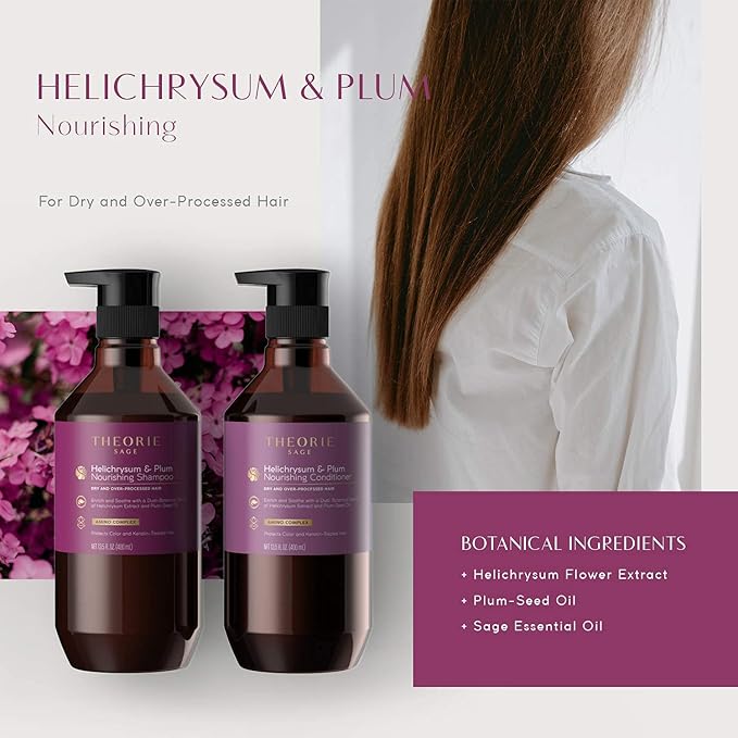 Theorie Helichrysum & Plum - Nourishing Conditioner - For Dry & Over Processed Hair, 800mL-VivaGrace Women