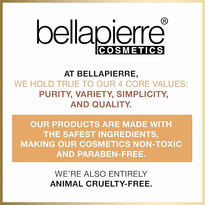 bellapierre Mineral Foundation SPF 15 - Loose Powder Foundation | Vegan & Cruelty Free Natural Makeup | Full Coverage Matte Finish | Hypoallergenic | Oil & Talc Free - 0.32 Oz - Brown Sugar-VivaGrace Women