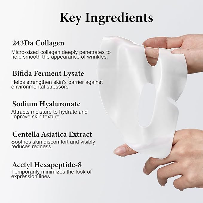 ISTON 4 Pack Collagen Face Mask, Collagen Real Deep Anti Wrinkle Lifting Mask | Firming,Pore Minimizing | Overnight Hydrating Face Masks Skincare for Glass Skin |TikTok Trend Items Skin Care-VivaGrace Women