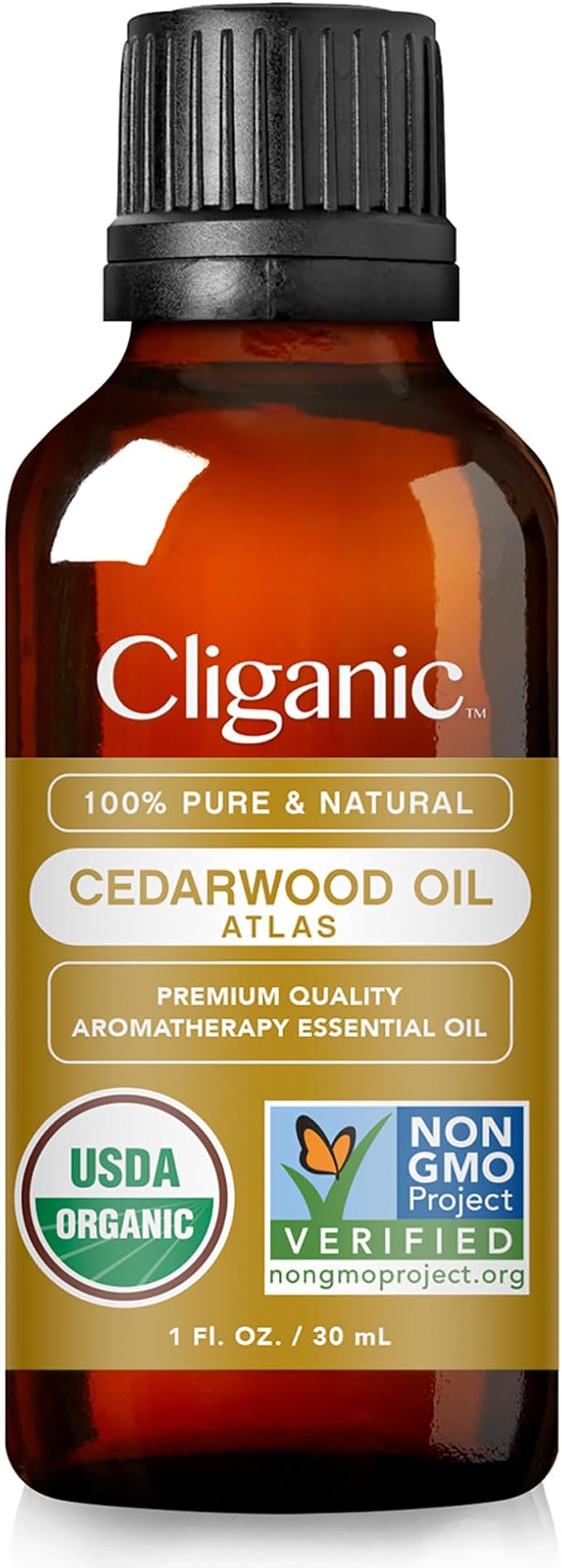 Cliganic Organic Cedarwood Essential Oil - 100% Pure Natural Undiluted, for Aromatherapy Diffuser | Non-GMO Verified (Packaging May Vary)-VivaGrace Women